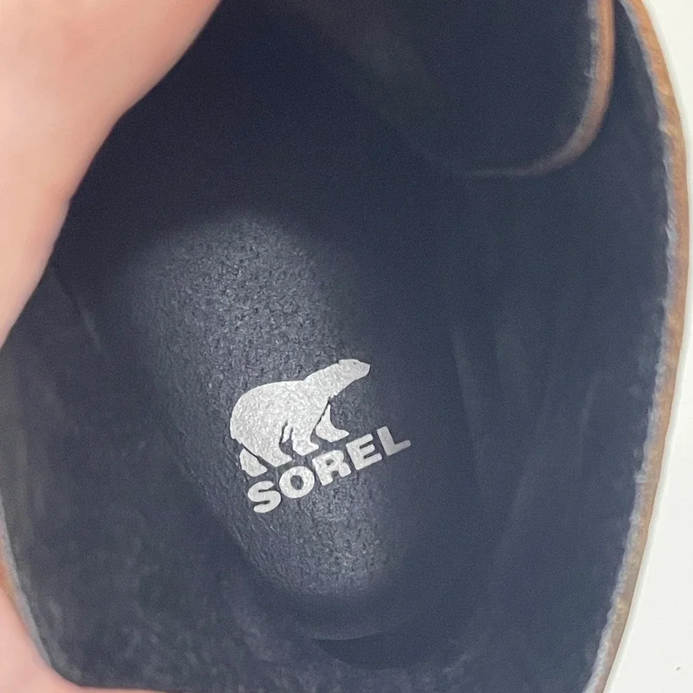 Sorel Joan of Arctic Wedge III Boots Womens 7 Brown Leather Lace Up NL4360-245